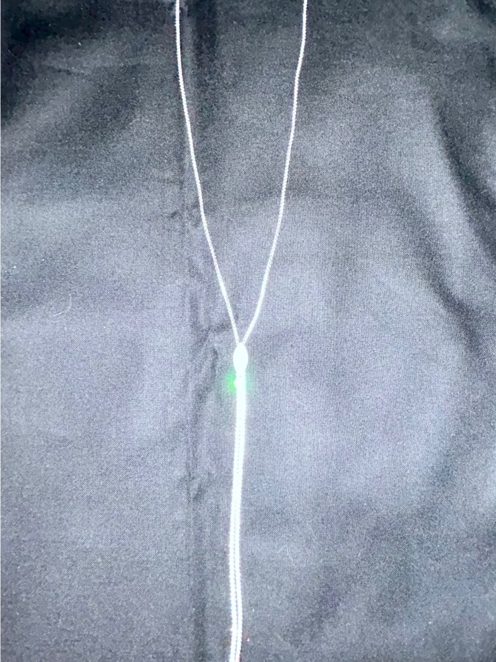 Sterling Silver Lariat Necklace with Sparkling CZ Accents
